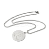 201 Stainless Steel Engraved Ogou Feray Veve Pendant Necklaces NJEW-H065-02P-2