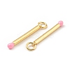 Brass Enamel Pendants KK-G416-36G-03-2