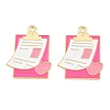 Medical Theme Alloy Enamel Pendants AL-CBA2919-03G-09B-1