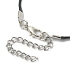 Glass Bottle & Alloy Shell Pendant Necklace NJEW-FZ00016-3