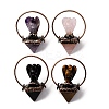 Natural Mixed Stone Pyramid Angel Big Pendants G-B150-03R-1