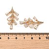 Brass Micro Pave Cubic Zirconia Pendants KK-F901-01F-G-3