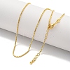 Brass Box Chain Necklaces for Women NJEW-G084-11G-1