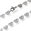 304 Stainless Steel Link Chain Necklaces STAS-I156-29P-2