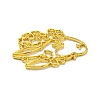 Alloy Open Back Bezel Pendants FIND-D025-01G-2