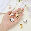 6Pcs 3 Colors Alloy Scarf Buckle Ring AJEW-AR0005-17-3