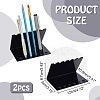 Letter V Shaped Acrylic Pencil & Makeup Brush Holder AJEW-WH0314-480-2
