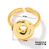Fashionable Letter Brass Open Cuff for Women UR6840-15-1