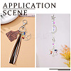 6Pcs 3 Styles 7 Chakra Natural Mixed Gemstone Chip Bigs Pendants FIND-FW0001-36-9