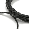 PU Imitation Leather Cord Triple Layer Multi-strand Bracelets BJEW-P329-05A-EB-3
