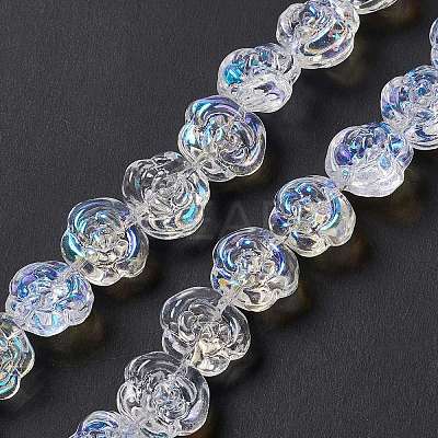 Electroplate Glass Beads Strands EGLA-L040-AB01-1