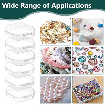Transparent Plastic Box CON-WH0085-93-1