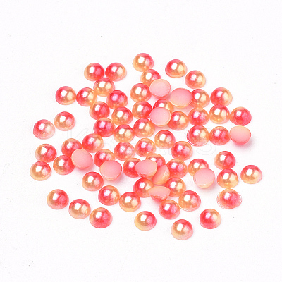 Imitation Pearl Acrylic Cabochons OACR-R063-6mm-14-1