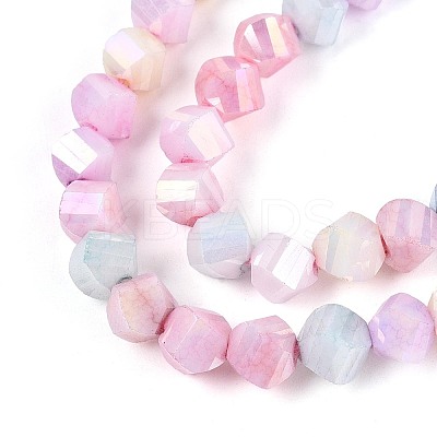 Anti-Tarnish Electroplate Glass Beads Strands LS-GLAA-T025-6mm-14I-1