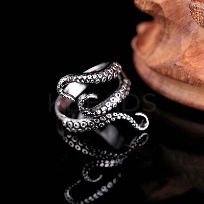 Alloy Adjustable Open Cuff Rings FS-WG8E8AD-02-1