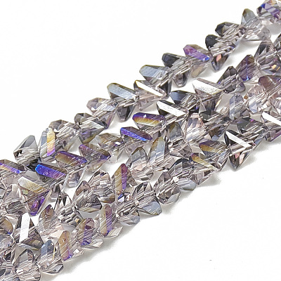 Electroplate Glass Beads Strands EGLA-Q103-A01-1