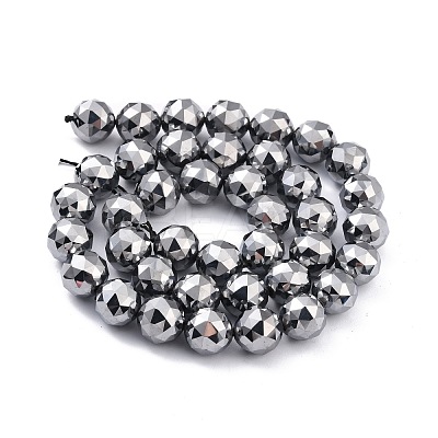 Terahertz Stone Beads Strands G-D461-13D-1