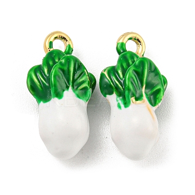 Brass Enamel Pendants KK-P258-17C-G-1