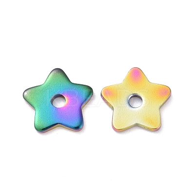 Rainbow Color Ion Plating(IP) 304 Stainless Steel Beads STAS-D185-02M-02-1