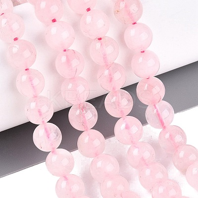 Natural Rose Quartz Beads Strands G-Q601-13A-08-1