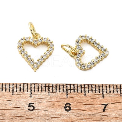 Brass Micro Pave Cubic Zirconia Pendants KK-C092-24A-G-1