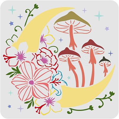 Plastic Reusable Drawing Painting Stencils Templates DIY-WH0172-537-1