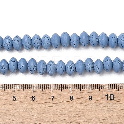 Synthetic Lava Rock Beads Strands G-B087-02A-08-1