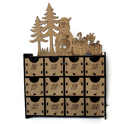Christmas Wooden Jewelry Storage Boxes CON-WH0089-03-1