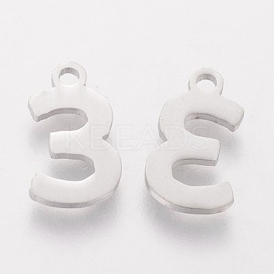 Tarnish Resistant 201 Stainless Steel Charms STAS-Q201-T408-3-1