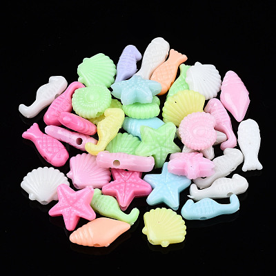Opaque Acrylic Beads MACR-S272-52-1