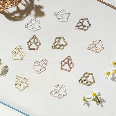 110Pcs 5 Colors Tibetan Style Alloy Pendants FIND-SC0019-81-1