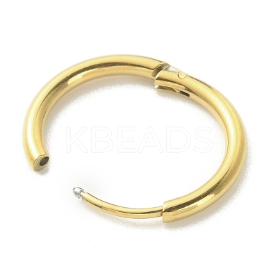 316L Surgical Stainless Steel Huggie Hoop Earrings for Girl Women LS-EJEW-TAC0011-11C-G-1