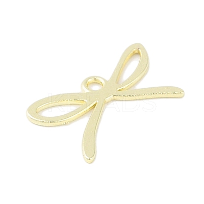 Rack Plating Bowknot Alloy Pendants PALLOY-F018-01G-1