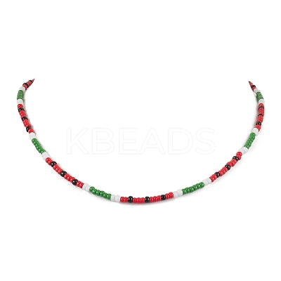 MIYUKI Round Rocailles Beaded  Necklaces NJEW-TA00160-1