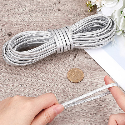 10M Folding Glitter PU Leather Cord OCOR-GF0004-11F-1