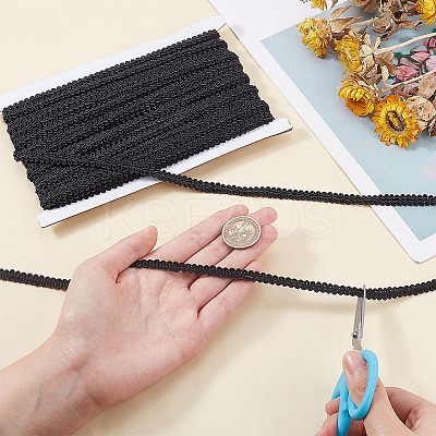 Polyester Braided Lace Trim OCOR-WH0060-45B-1