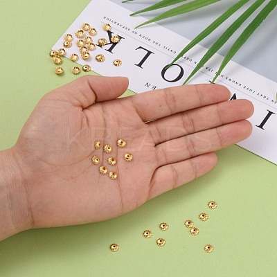 Brass Bead Cap KK-P032-06-NR-1