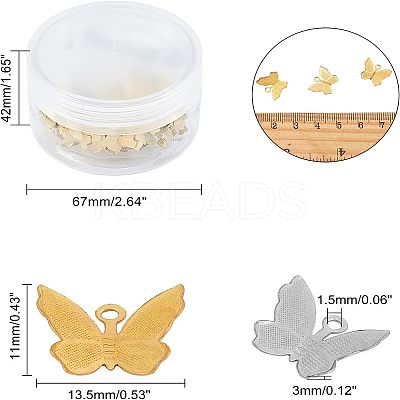 Brass Filigree Pendants KK-NB0002-18-1