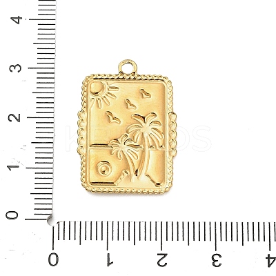 304 Stainless Steel Pendants STAS-C147-16G-1