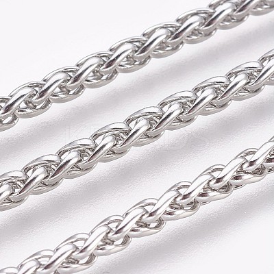 Tarnish Resistant 304 Stainless Steel Wheat Chain Bracelets LS-BJEW-P235-14P-1