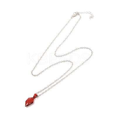 Rack Plating Alloy Heart Pendant Necklaces Sets NJEW-B081-08B-1