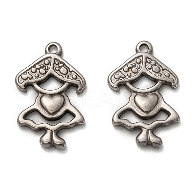 Non-Tarnish 304 Stainless Steel Pendants STAS-P257-01P-1