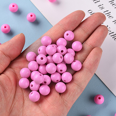 Opaque Acrylic Beads MACR-S370-C10mm-A02-1