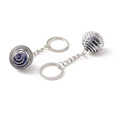 Natural & Synthetic Gemstone Keychain KEYC-E035-01P-1