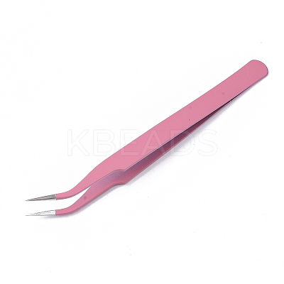 Spray Painted 201 Stainless Steel Beading Tweezers TOOL-S012-02-1