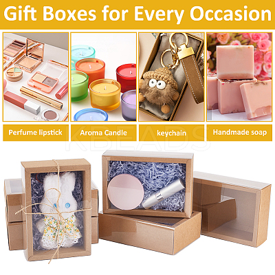 Rectangle Kraft Paper Drawer Boxes CON-WH0089-119B-1
