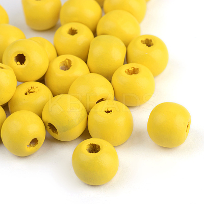 Natural Wood Beads WOOD-S662-11x12mm-A08-1