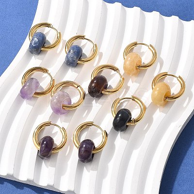 304 Stainless Steel Huggie Hoop Earrings EJEW-JE04260-1