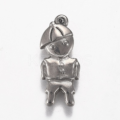 Tarnish Resistant 304 Stainless Steel Pendants STAS-Z012-23P-1