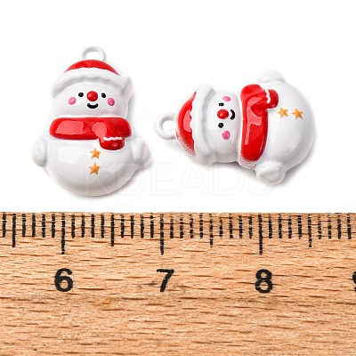 Christmas Themes Baking Paint Alloy Pendants LS-FIND-G097-02A-1